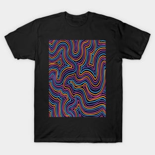 Cute Halloween Wavy Liquid Lines T-Shirt